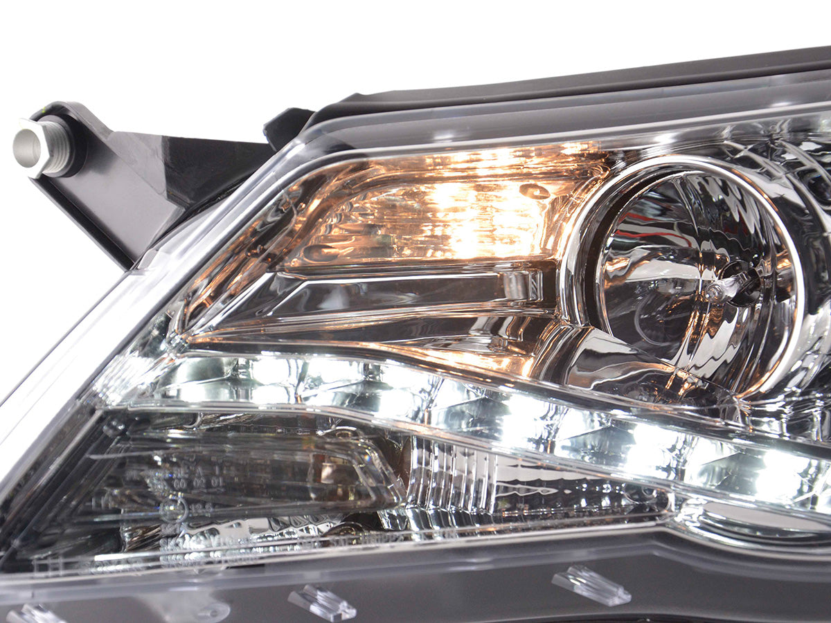 Headlight set Daylight LED DRL look VW Tiguan 07-11 chrome