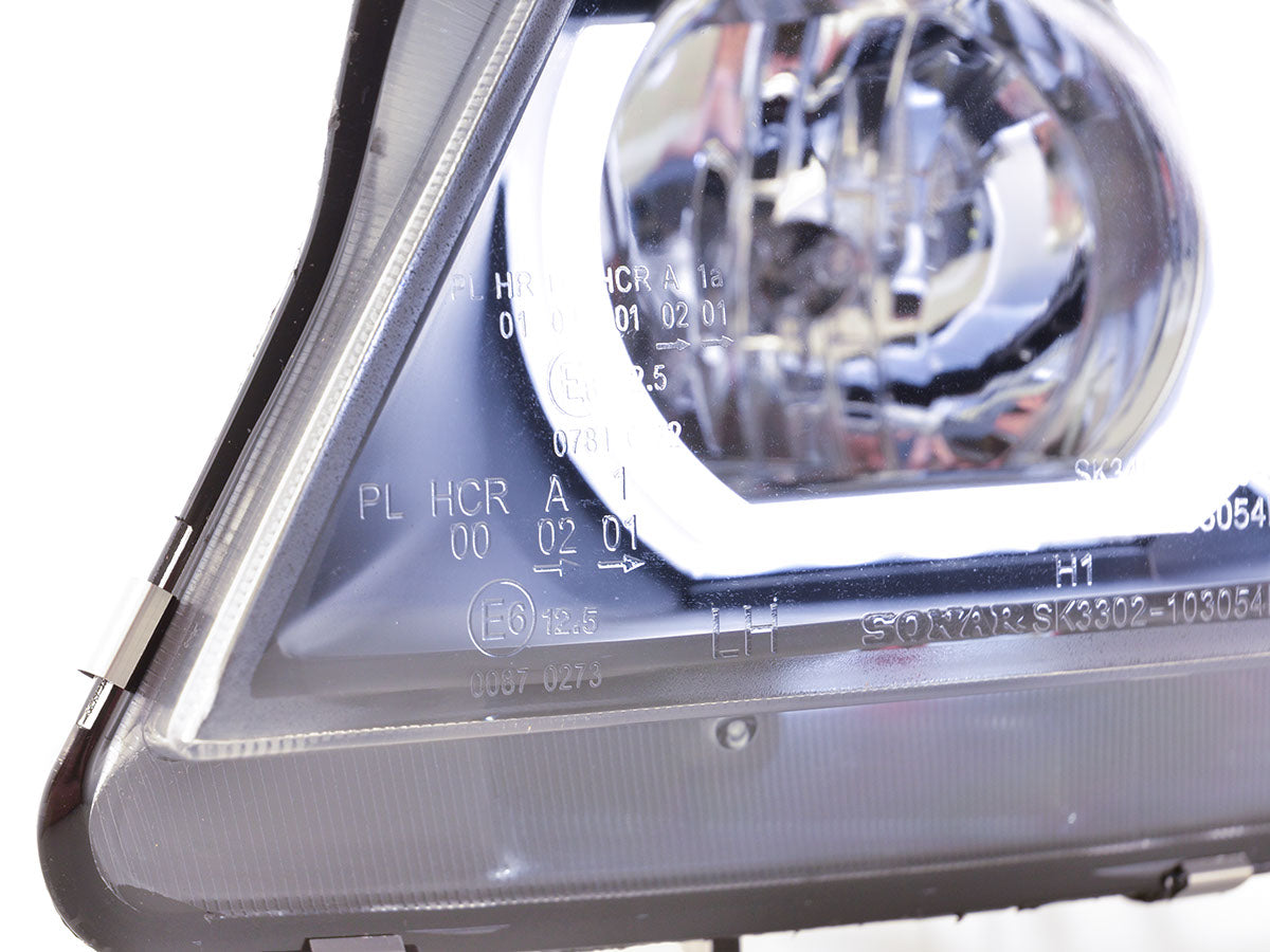 Scheinwerfer Set Xenon Daylight LED TFL-Optik BMW 3er E90/E91  05-08 schwarz