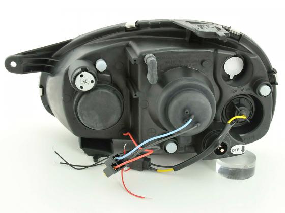 Headlight set Opel Corsa B 94-00 black