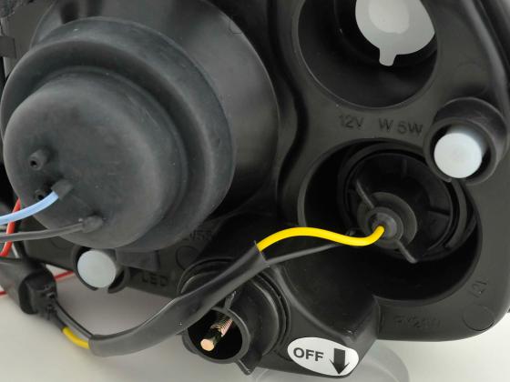 Headlight set Opel Corsa B 94-00 black