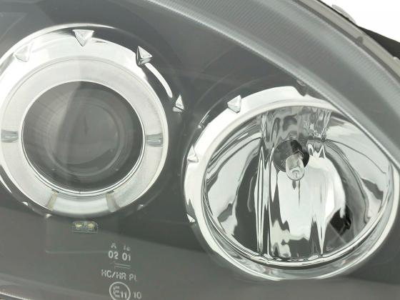 Headlight set Opel Corsa B 94-00 black
