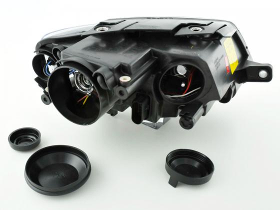 Headlight set Angel Eyes VW Passat Type B6 05-11 black