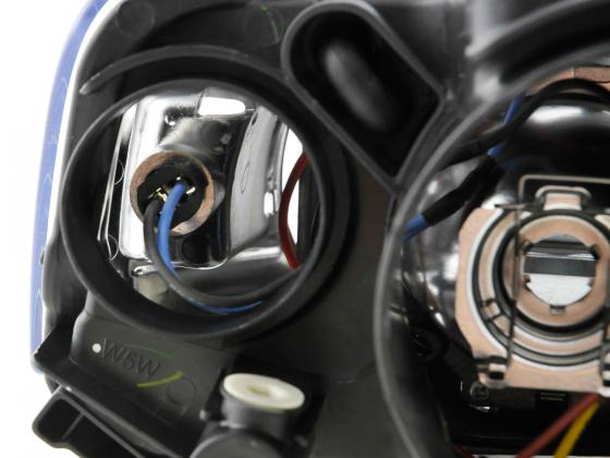 Headlight set Angel Eyes VW Passat Type B6 05-11 black