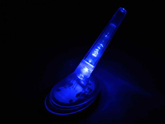 Antenna Design FK Shark Fin with neon lighting blue