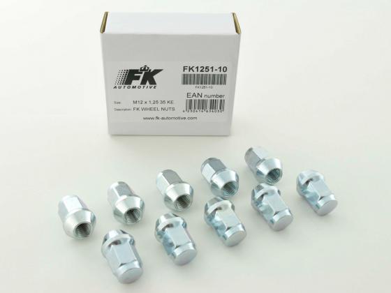Radschrauben Set (10 Stk.) Schaftlänge 55mm Kegelbund silber M12x1,5