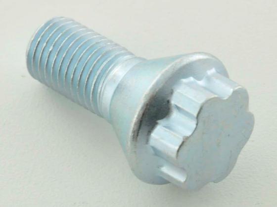 Radschraube einzeln Schaftlänge 21mm Kegelbund Kurzkopf silber M12x1,75