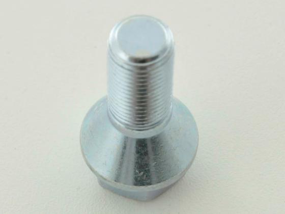 Radschraube einzeln Kegelbund Gewindelänge 21mm M12x1,25 silber