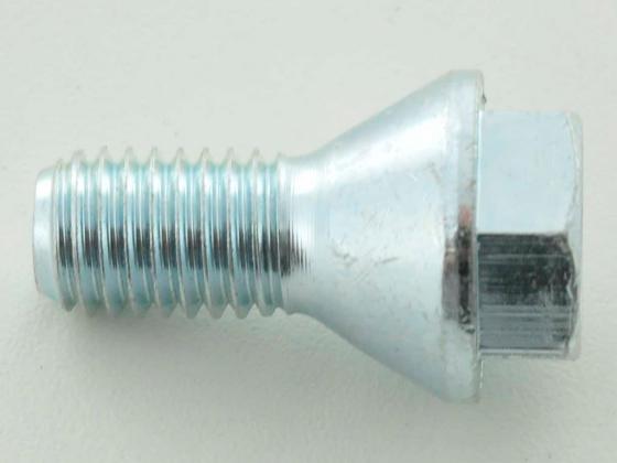 Radschraube einzeln Schaftlänge 22mm Kegelbund silber M12x1,25
