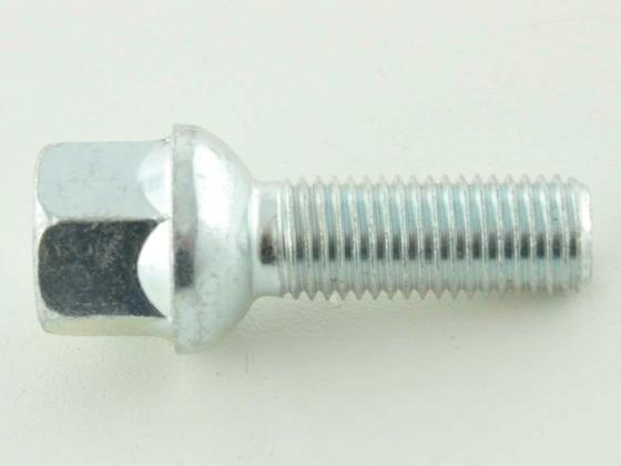 Radschraube einzeln Schaftlänge 32mm Kugelbund silber M14x1,5