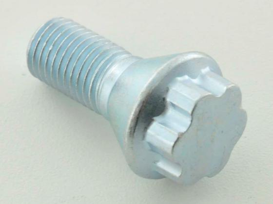 Radschrauben Set (10 Stk.) Kegelbund Kurzkopf Schaftlänge 22mm M12x1,25 silber