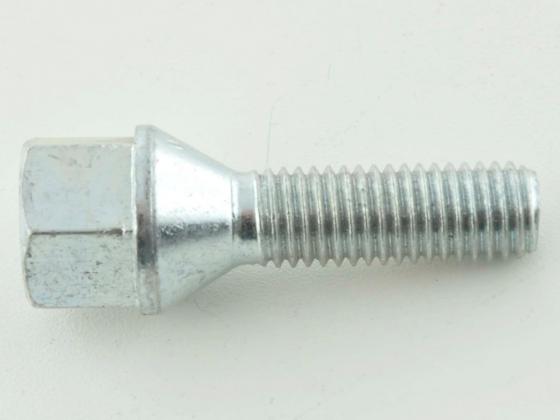 Wheel bolt set (8 pcs.) tapered shaft length 60mm M12x1.5 silver