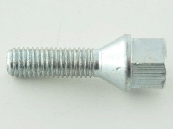 Wheel bolt set (8 pcs.) tapered shaft length 60mm M12x1.5 silver