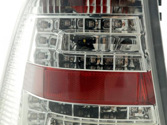 LED taillights set Mercedes M-Class type W163 98-05 chrome