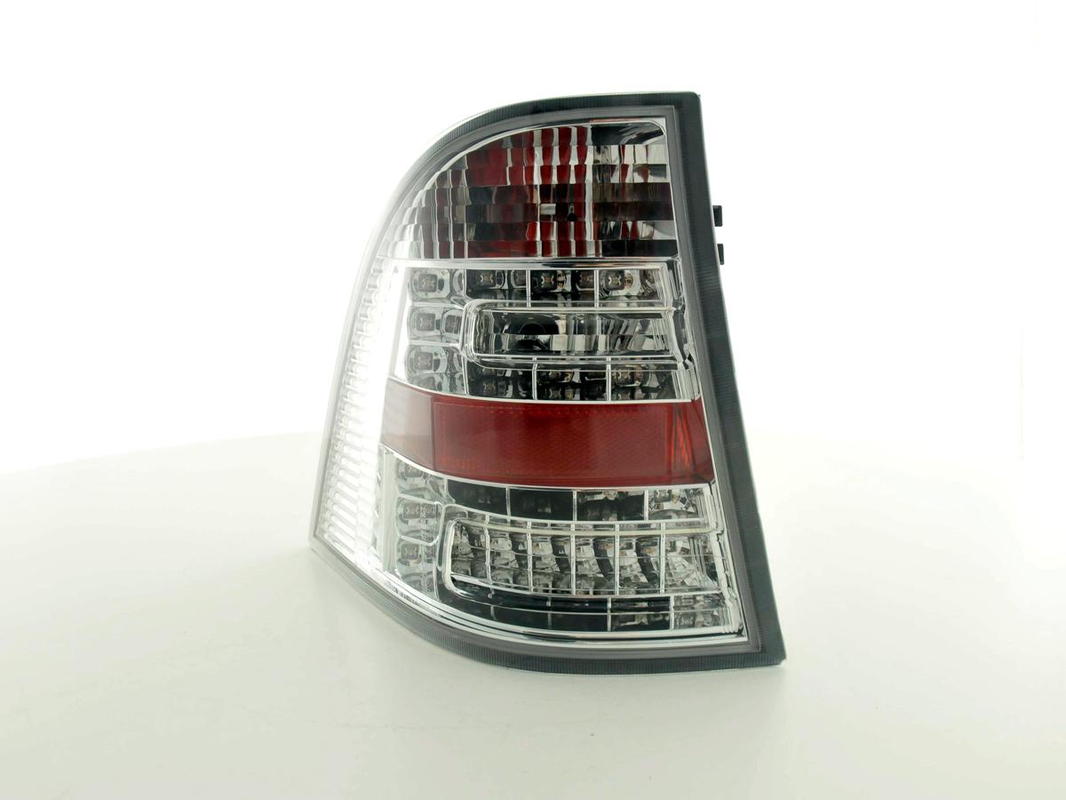 LED taillights set Mercedes M-Class type W163 98-05 chrome