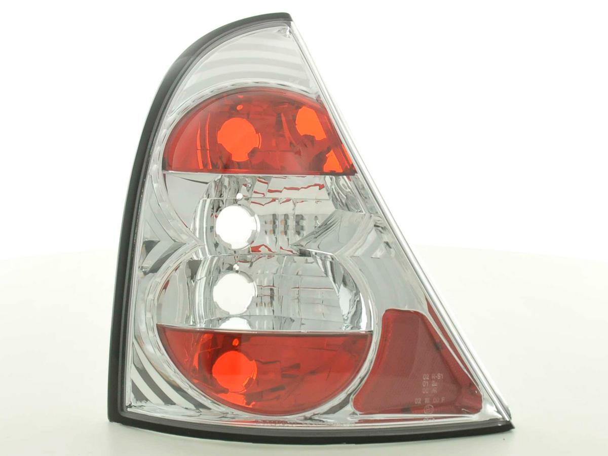 Taillights set Renault Clio Type B 98-01 chrome