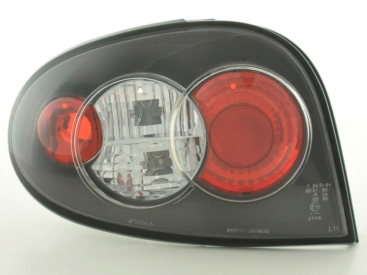 Taillights set Renault Megane 3-door type DABALAKAEA 96-98 black