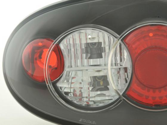 Taillights set Renault Megane 3-door type DABALAKAEA 99-02 black