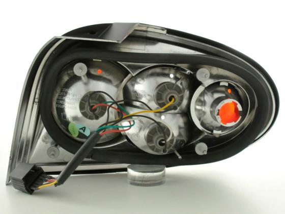 Taillights set Renault Megane 3-door type DABALAKAEA 96-98 black