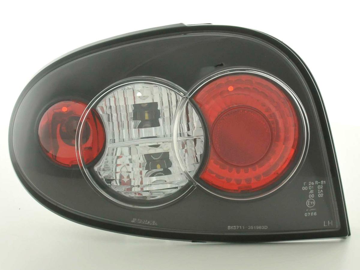 Taillights set Renault Megane 3-door type DABALAKAEA 99-02 black