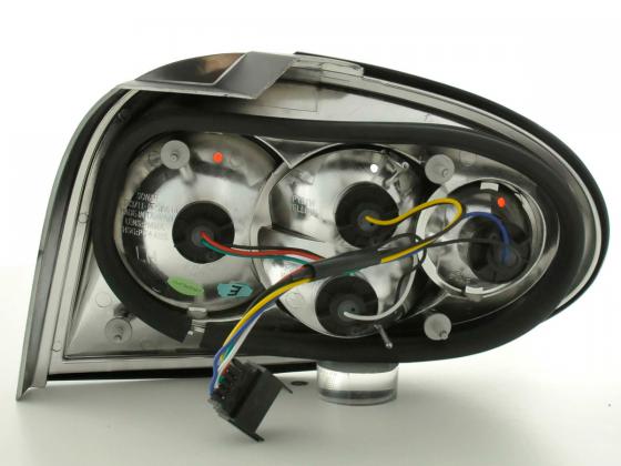 Taillights set Renault Megane 3-door type DABALAKAEA 99-02 black