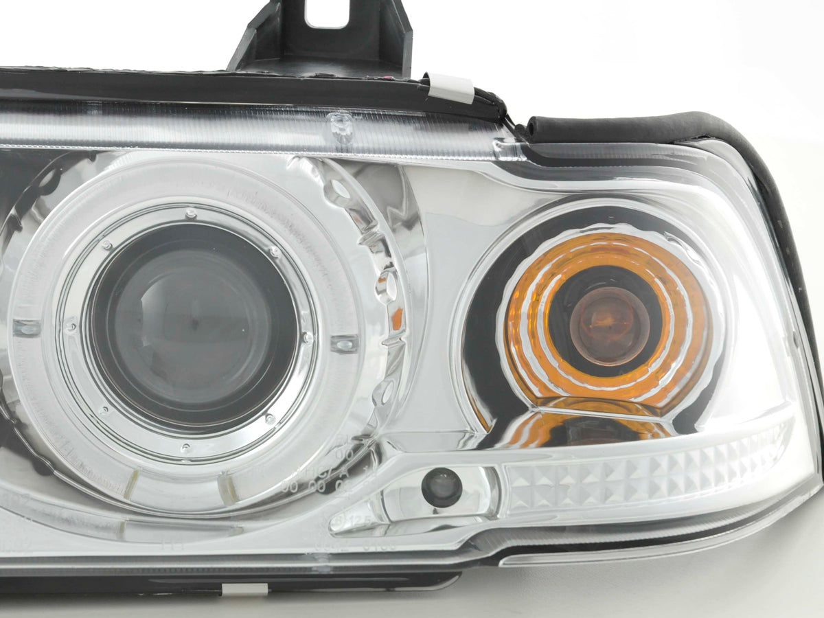 Headlight set BMW 3 Series Limousine Type E36 92-98 chrome