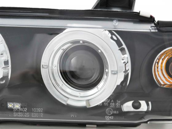Headlight set BMW 3 Series Coupe Type E36 92-98 black