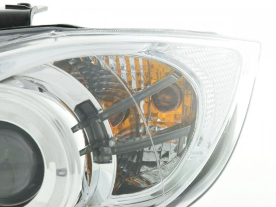 Headlight set BMW 3 Series Type E90/E91 05-08 chrome