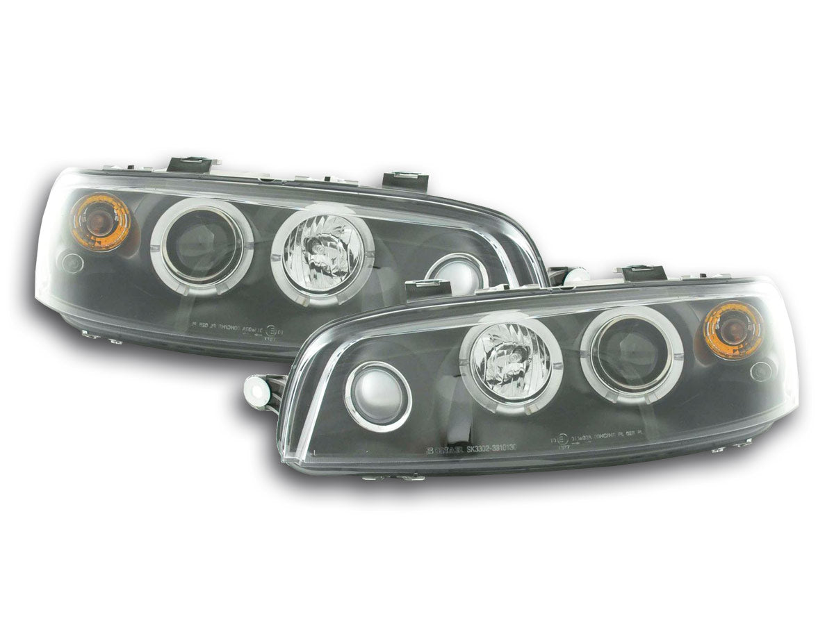 Scheinwerfer Set Fiat Punto 2 Typ 188  99-02 schwarz