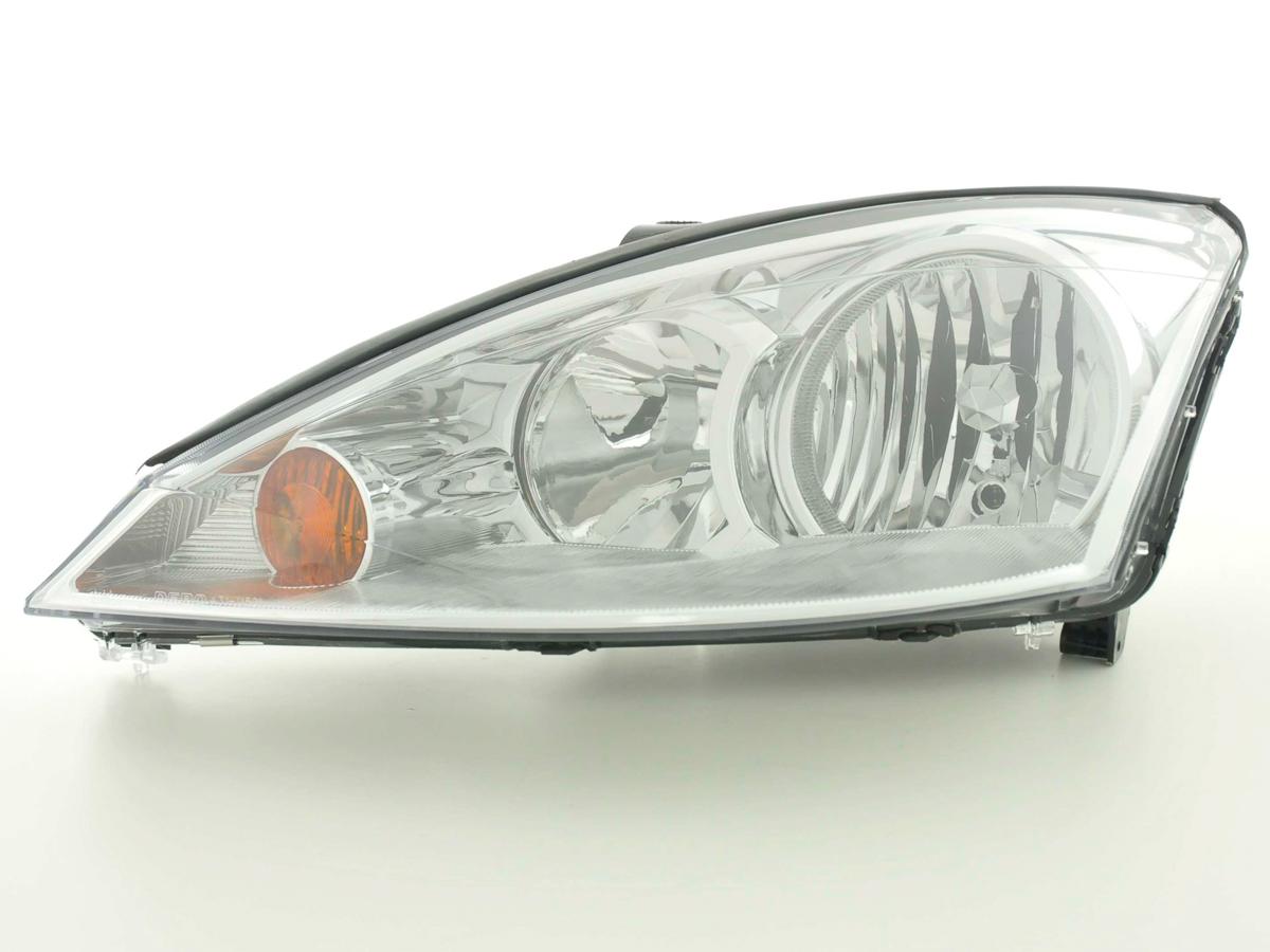 Headlight set Daylight LED DRL look Peugeot 207 06- black