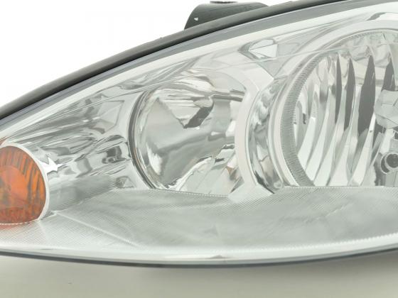 Headlight set Daylight LED DRL look Peugeot 207 06- black