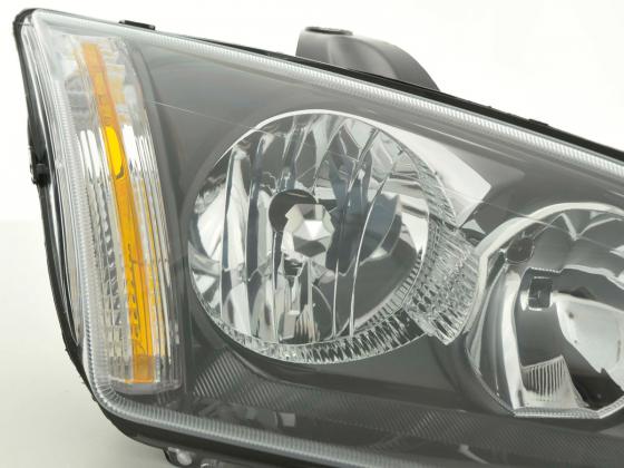 Headlight set Daylight LED DRL look Opel Zafira A 99-04 black