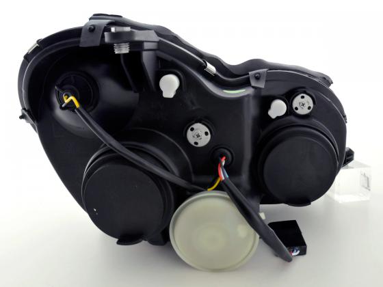 Headlight set Mercedes C-Class type W203 00-07 black for right-hand drive