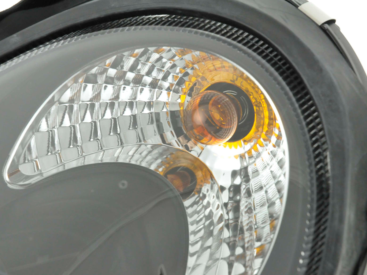 Headlight set Mercedes C-Class type W203 00-07 black