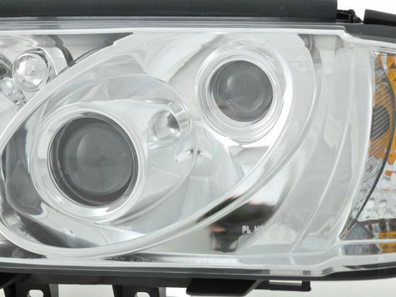 Headlight set Mercedes C-Class type W202 chrome