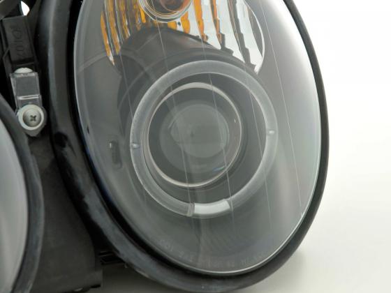 Headlight set Mercedes CLK type W208 98-02 black