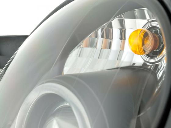 Headlight set Mercedes CLK type W208 98-02 black