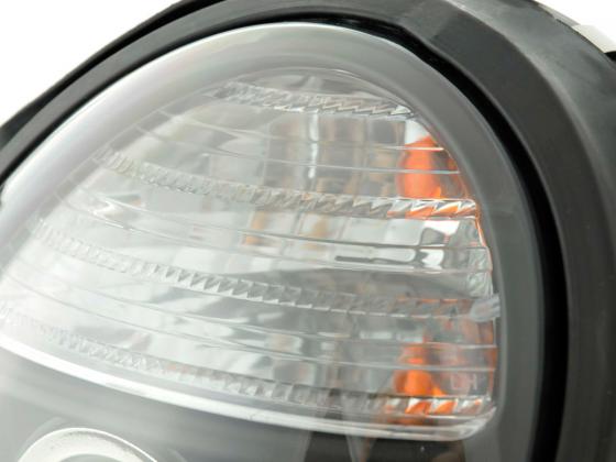 Headlight set Mercedes E-Class type W210 95-98 black for right-hand drive