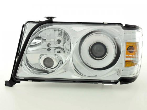 Headlight set Mercedes E-Class type W124 94-96 chrome