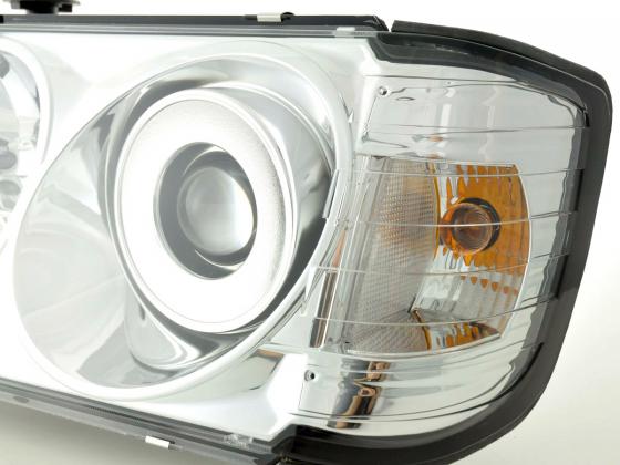 Headlight set Mercedes E-Class type W124 94-96 chrome
