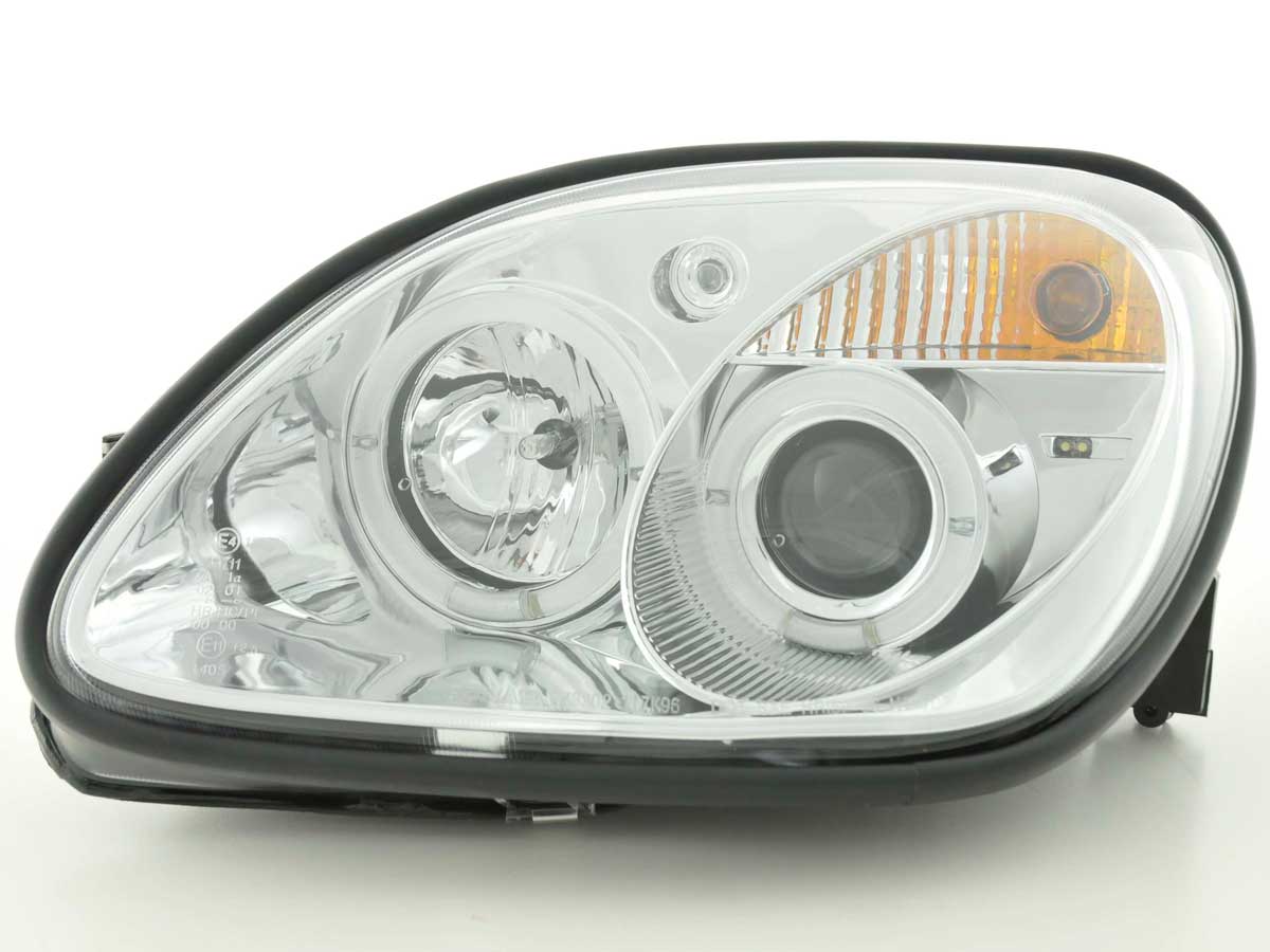 Headlight set Mercedes SLK type R170 96-97 / 01-02 chrome