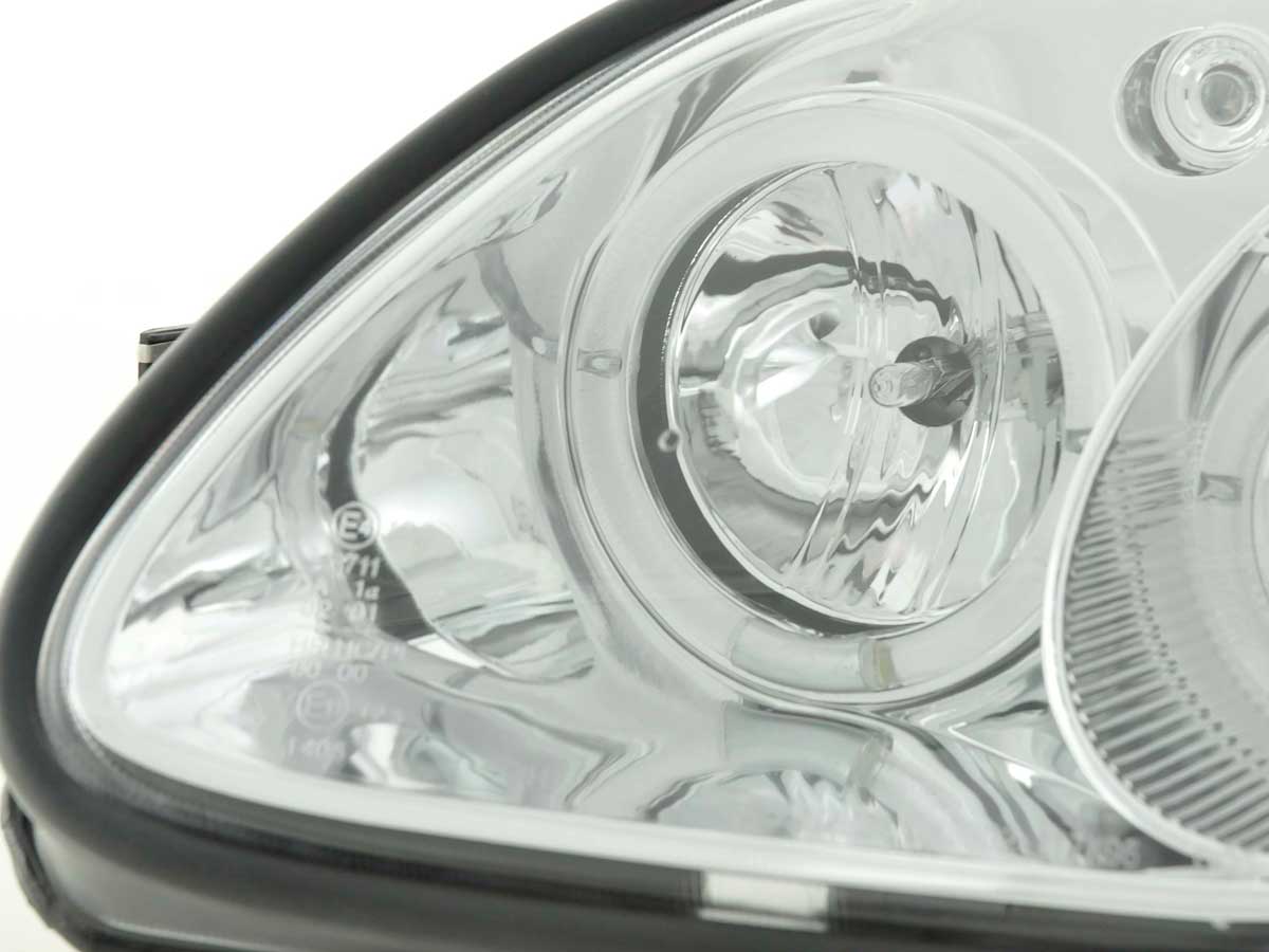 Headlight set Mercedes SLK type R170 96-97 / 01-02 chrome