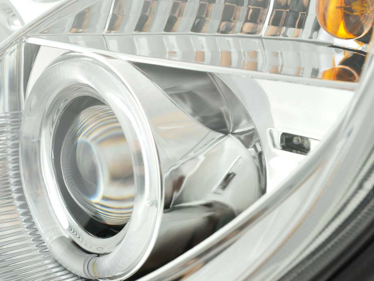 Headlight set Mercedes SLK type R170 96-97 / 01-02 chrome