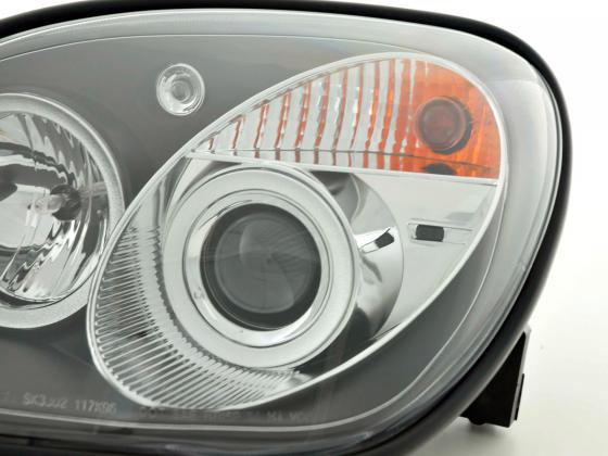 Headlight set Mercedes SLK type R170 96-97 / 01-02 black