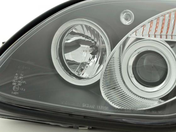 Headlight set Mercedes SLK type R170 96-97 / 01-02 black