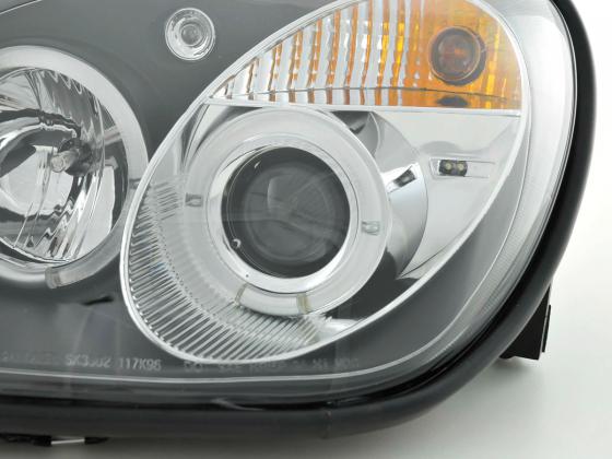 Headlight set Mercedes SLK type R170 96-02 black
