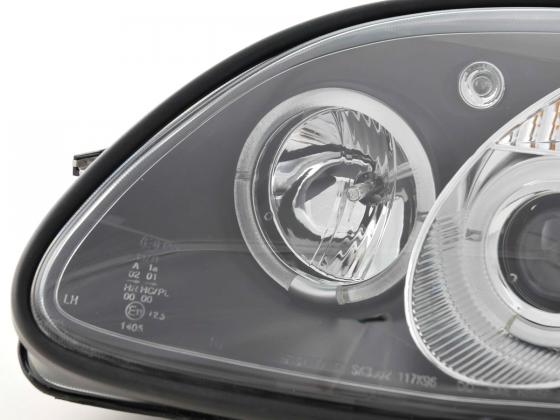Headlight set Mercedes SLK type R170 96-02 black