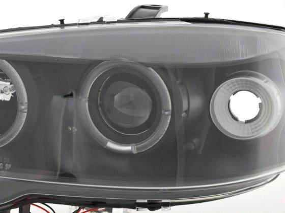 Headlight set Opel Astra G 98-03 black