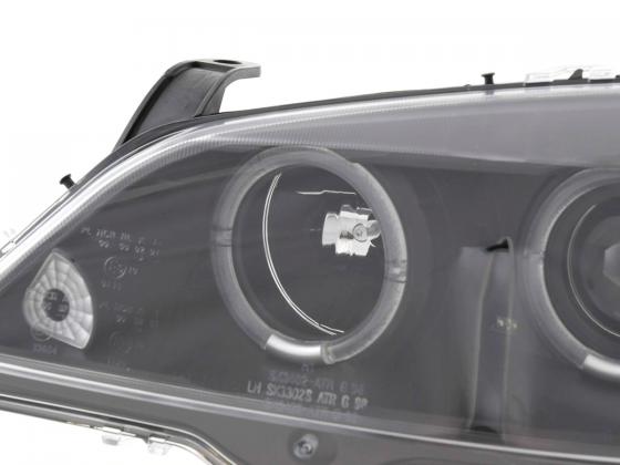 Headlight set Opel Astra G 98-03 black