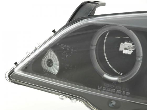 Headlight set Opel Astra G 98-03 black