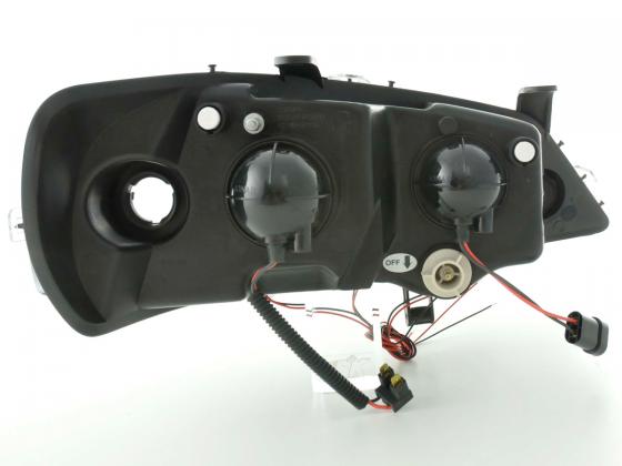 Headlight set Opel Astra G 98-03 black